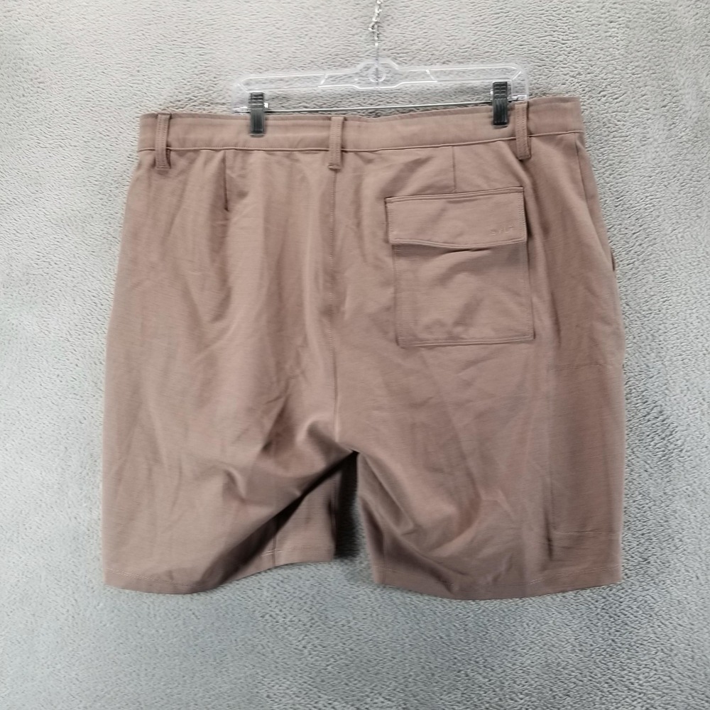 BYLT Premium Basics Shorts Mens‎ 40 Brown Kinetic Chino Stretch 9" Performance - Picture 2 of 12